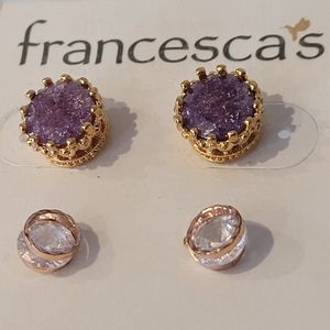 NWT Francesca's earrings duo